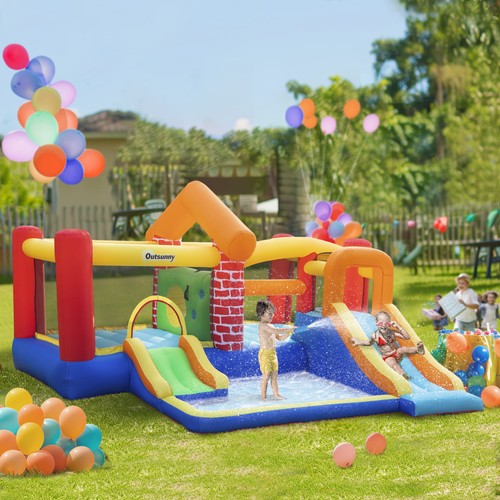 Kids bouncy castle with double - kids,