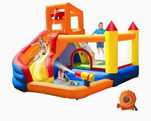Inflatable bouncy castle - bouncy, slide