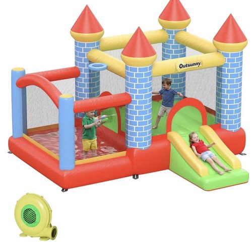 Outsunny kids bouncy castle - bouncy,