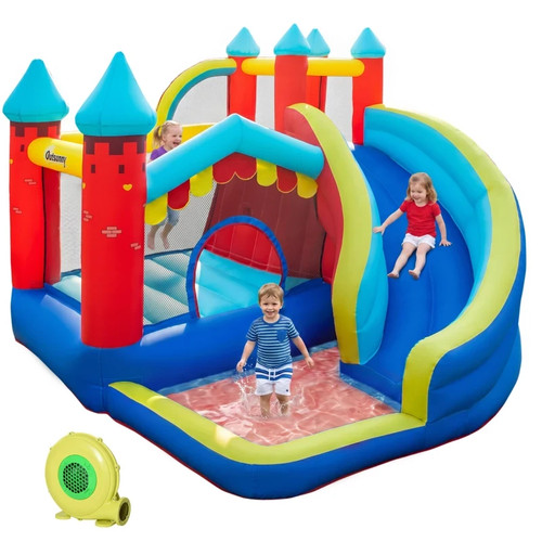 Kids bouncy castle slide pool - slide,