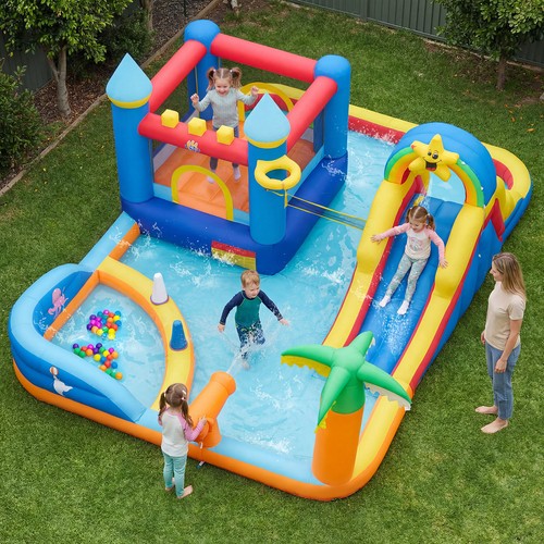 Blower inflatable water slide - water,
