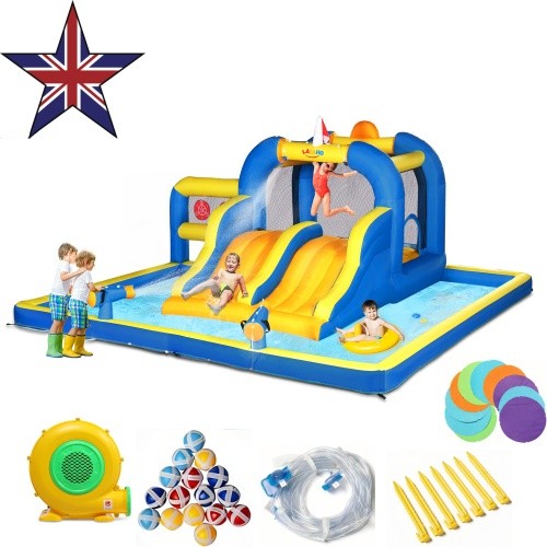 Bouncy castle with slides pool - with,