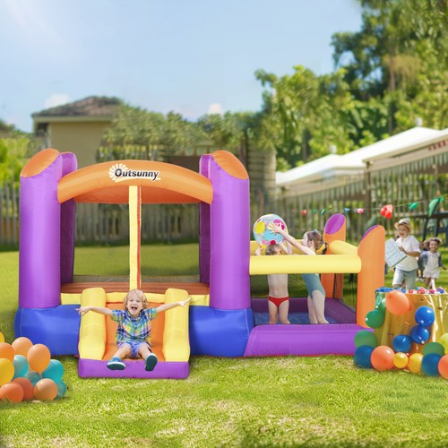 Bouncy castle with slide pool - castle,