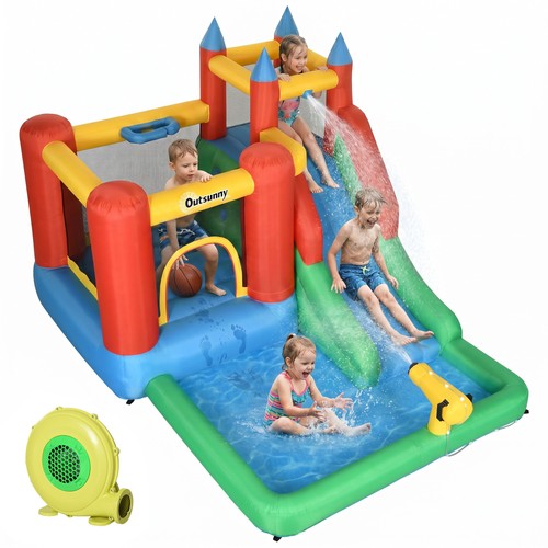 Outsunny kids bouncy castle - bouncy,